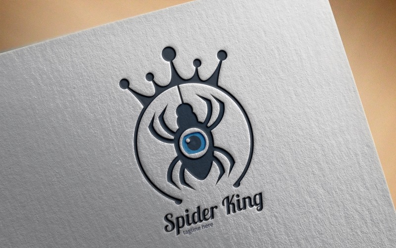 Download Шаблон логотипа "Spider King Logo Template" / Spider King Logo Template - Шаблон логотипа на тему графика agency,ai,animal,animal logo,art,black,creative,danger,dark,eps,evil,fear,grunge,internet,king,logo,media,music,net,night
