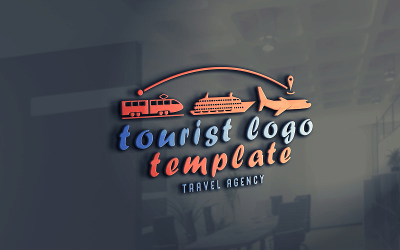 Download Шаблон логотипа "Travel Logo Template" / Travel Logo Template - Шаблон логотипа на тему графика travel,logo,logos,template,design,templates,fonts,tourist,traveler,plane,ship,train
