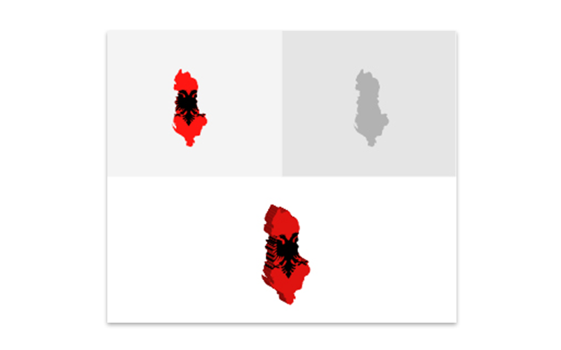 Download Vector "3D and Flat Albania map - Vector Image" / 3D and Flat Albania map - Vector Image - Vector на тему графика atlas,border,capitals,cartography,chart,company,countries,country,dotted map,education,geography,headquarters,infographic,infographic map,layered,map,ocean,pins,route,stripes