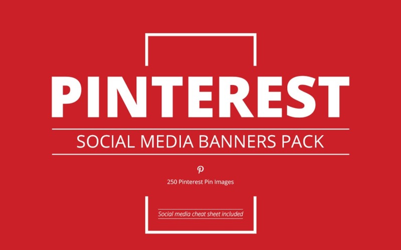 250个Pinterest横幅包社交媒体模板