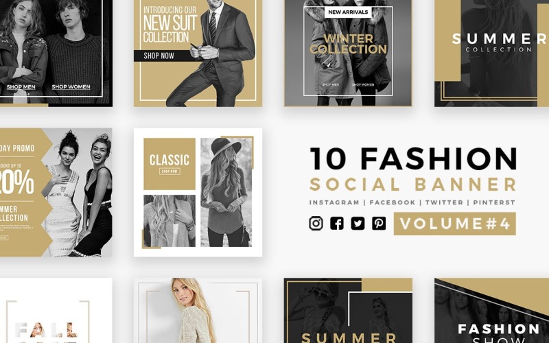 Mode Banners Social Media sjabloon