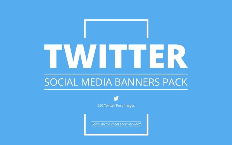 Download Шаблон для соцсетей "250 Twitter Banners Pack Social Media Template" / 250 Twitter Banners Pack Social Media Template - Шаблон для соцсетей на тему графика social media,pinterest,instagram,facebook,post,story,template