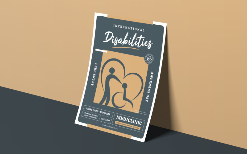 Download Фирменный стиль "Disability Day - Corporate Identity Template" / Disability Day - Corporate Identity Template - Фирменный стиль на тему графика equipment,wheelchair,day,template,handicapped,illustration,print,poster,banner,flat,invalid,promo,background,disabled,advertisement,web,booklet,advert,graphic,promotion