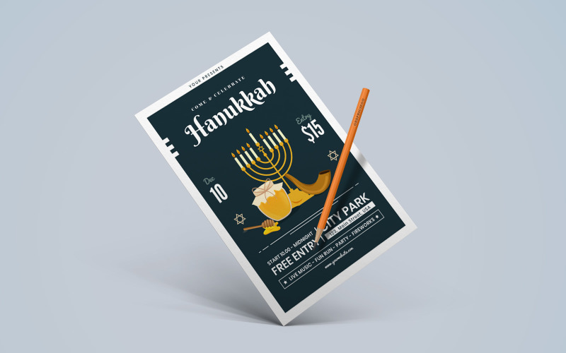 Hanukkah - mall för företagsidentitet