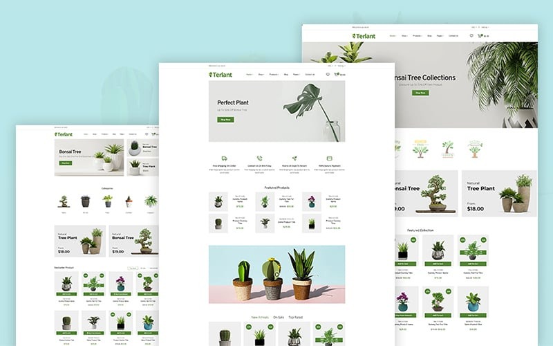 Terlant - Shopify Тема для питомников цветочных растений