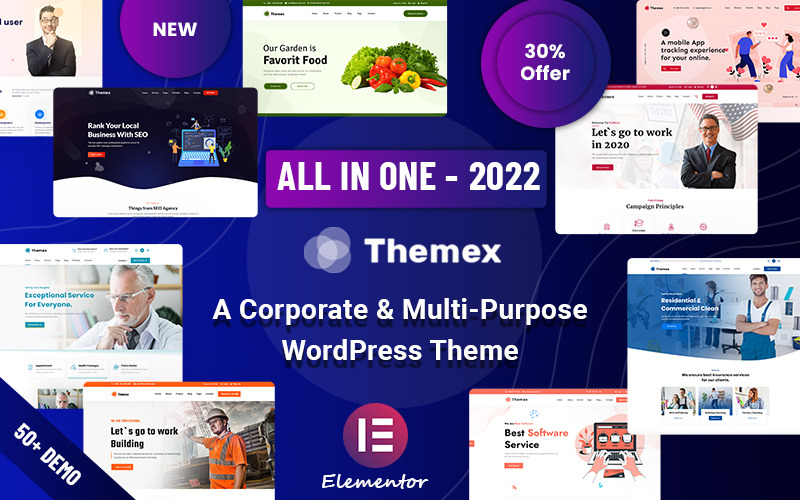 Themex - Duyarlı Çok Amaçlı WordPress Teması