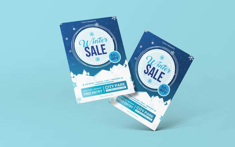 Download Фирменный стиль "Winter - Corporate Identity Template" / Winter - Corporate Identity Template - Фирменный стиль на тему графика template,illustration,banner,holiday,design,winter,snowflake,card,christmas,vector,decoration,flier,background,text,festive,greeting,poster,tree,merry,star