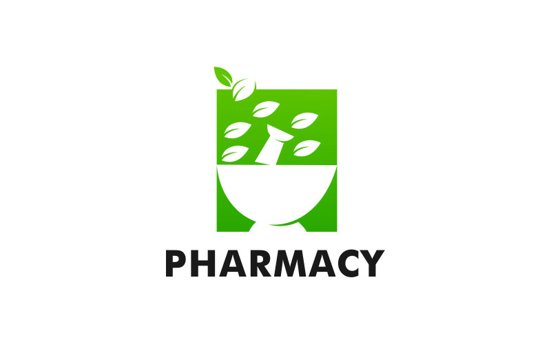 Аптека логотип шаблон