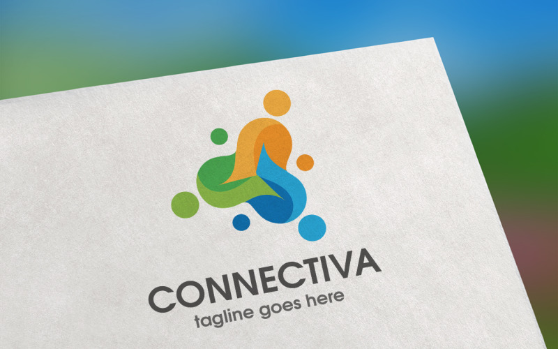 Download Шаблон логотипа "Connectiva Logo Template" / Connectiva Logo Template - Шаблон логотипа на тему графика communication,company,connect,connected,connection,corporate,group,logo,media,modern,people,person,premium,professional,simple,social,software,talk,template,unique