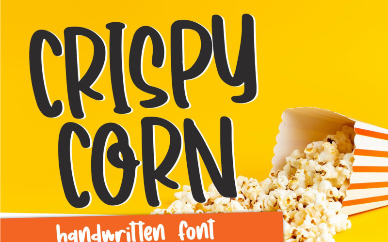 Download Шрифт "Crispy Corn - Handwritten Font" / Crispy Corn - Handwritten Font - Шрифт на тему графика font,crispy,kids,craft