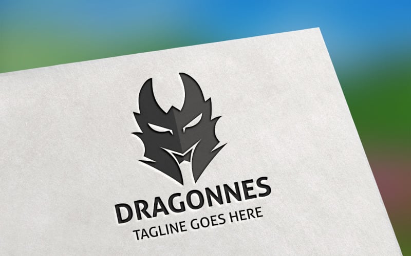 Download Шаблон логотипа "Dragonnes Logo Template" / Dragonnes Logo Template - Шаблон логотипа на тему графика dragon,dragon fire,dragon logo,dragon vector,fire,game,helmet,monster,war,wonderland