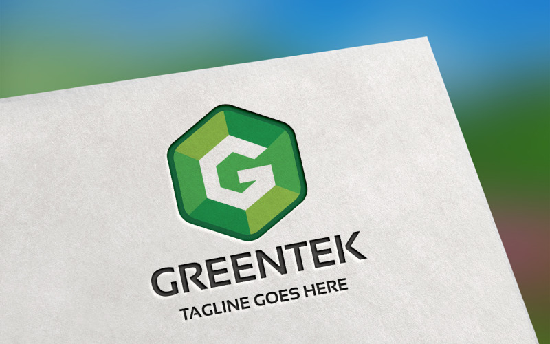 Download Шаблон логотипа "Greentek (Letter G) Logo Template" / Greentek (Letter G) Logo Template - Шаблон логотипа на тему графика abstract,agency,app,box,branding,creative,cube,designer,developer,g logo,g symbol,green,hexagon,letter g,pixel,software,studio,web,website
