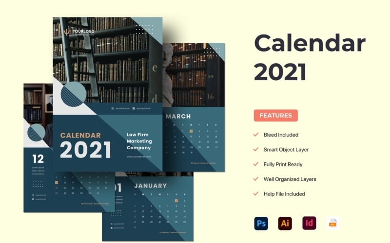 Planificador Calendario 2021