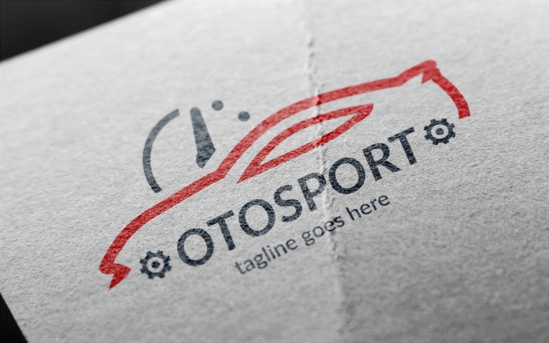 Шаблон логотипа Oto Sport