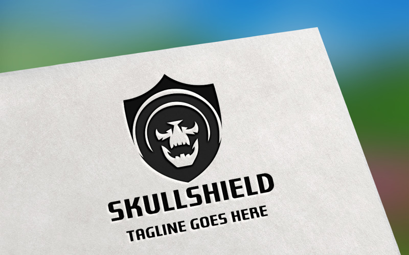 Download Шаблон логотипа "Skull Shield Logo Template" / Skull Shield Logo Template - Шаблон логотипа на тему графика antivirus,attractive,business,business logo,corporate,creative logo,data,lock,mobile security,object,protection,safe,safe storage,safety,secure,server,shield,skull,storage,stylish