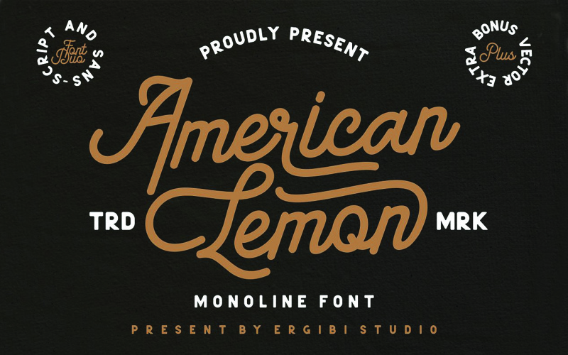 Шрифт American Lemon Duo Premium