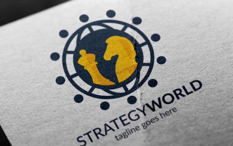 Download Шаблон логотипа "Strategy World Logo Template" / Strategy World Logo Template - Шаблон логотипа на тему графика business,chess,clever,coaching,commerce,communication,corporation,earth,enterprise,fast,finance,firm,global,globe,horse,international,management,marketing,plan,planning
