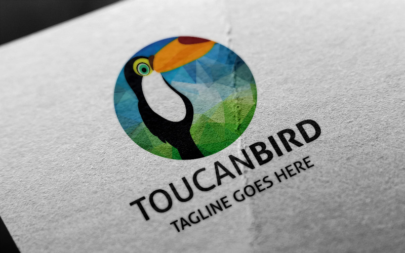 Download Шаблон логотипа "Toucan Bird Logo Template" / Toucan Bird Logo Template - Шаблон логотипа на тему графика animal,bird,business,colour,communinication,consulting,internet,jungle,mascot,parrot,security,services,social,software,symbol,tech,toucan,vector
