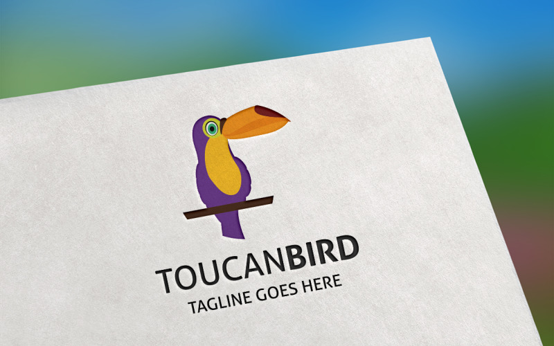 Download Шаблон логотипа "Toucan Bird Logo Template" / Toucan Bird Logo Template - Шаблон логотипа на тему графика animal,bird,business,colour,communinication,consulting,internet,jungle,mascot,parrot,security,services,social,software,symbol,tech,toucan,vector