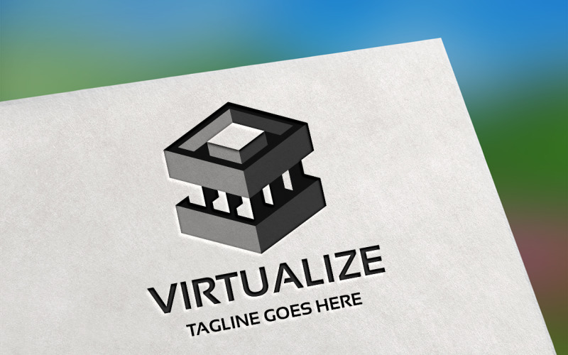 Download Шаблон логотипа "Virtualize Logo Logo Template" / Virtualize Logo Logo Template - Шаблон логотипа на тему графика app,architect,architecture,builder,construction,creative,curve,design,design agency,developer,development,elegant,fabrica,logo elite,peak,premium logo template,tradesman