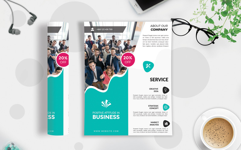 Business Flyer Vol-224 - mall för företagsidentitet