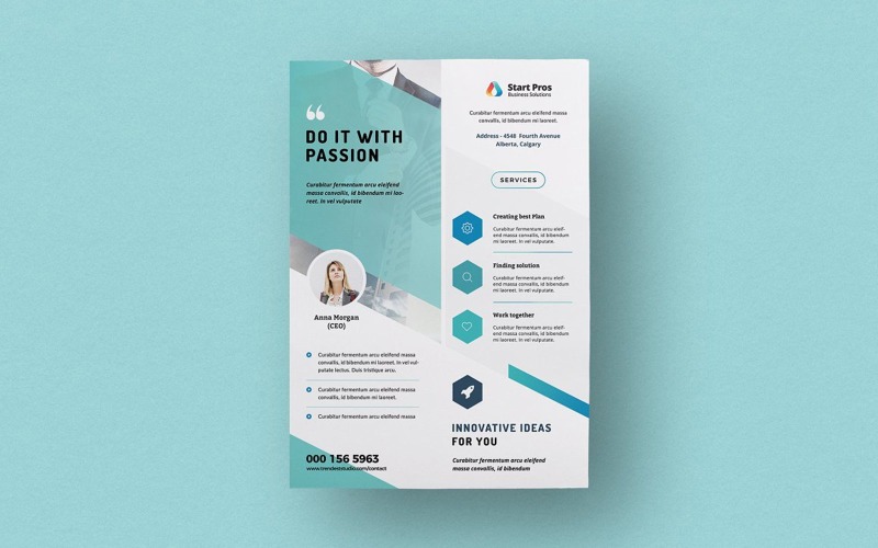 Free Flyer Template for Corporate Identity