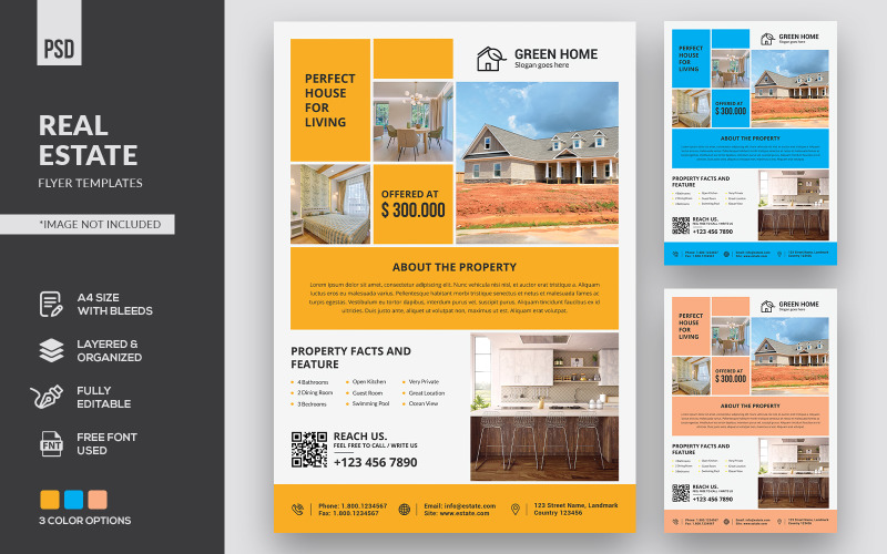 Download Фирменный стиль "Real Estate Flyers - Corporate Identity Template" / Real Estate Flyers - Corporate Identity Template - Фирменный стиль на тему графика flyer,template,business,design,real estate,advertise,architecture,graphic,home,paper,house,industry,city,agent,building,advertising,promotion,property,interior,exterior