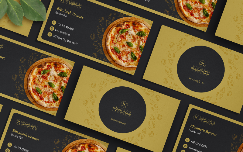 Restaurant Business Card Creative - Corporate Identity Template