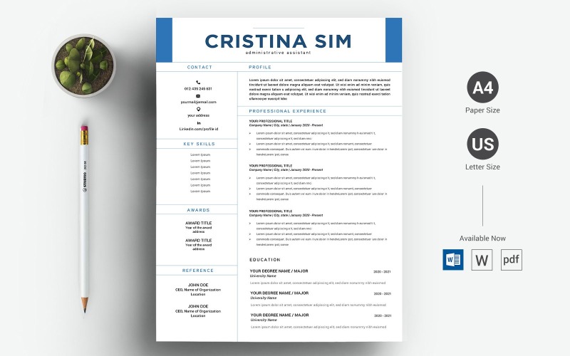 Cristina Sim - CV y plantilla de currículum