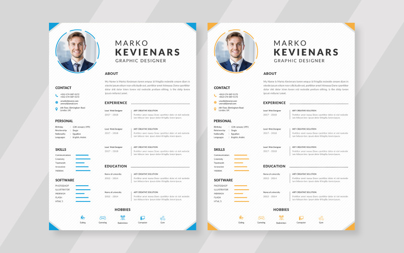 Mooi CV - Elegant vormontwerp CV-sjabloon