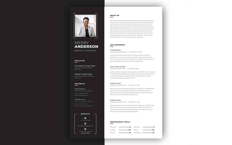 Nowoczesny szablon CV Professional CV