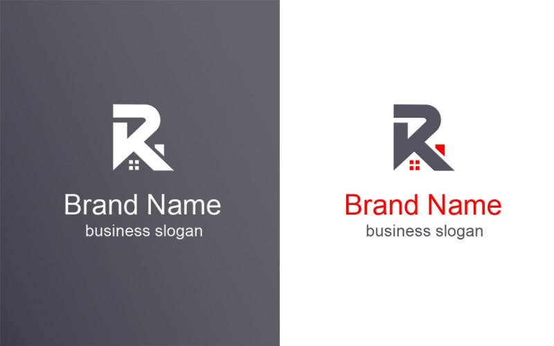 Szablon Logo nieruchomości litera R