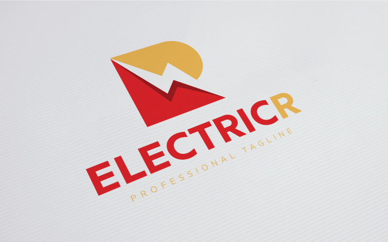 Download Шаблон логотипа "Electric R Logo Template" / Electric R Logo Template - Шаблон логотипа на тему графика logo,letter r,r letter,colorful,electric,bolt,thunder,volt,voltage,electrician,energy,light,lightning,electricity,power,tech,technology,flash,education,construction