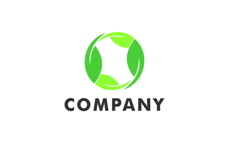 Modèle de logo de cercle vert
