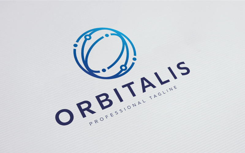 Download Шаблон логотипа "Orbitalis Logo Template" / Orbitalis Logo Template - Шаблон логотипа на тему графика logo,dot,orbit,circle,circular,elipse,round,sphere,rotate,science,research,medical,lab,laboratory,planet,gravity,revolve,tech,technology,molecule