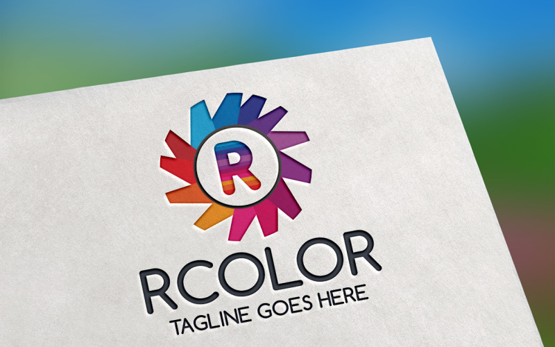 Download Шаблон логотипа "RColor (Letter R) Logo Template" / RColor (Letter R) Logo Template - Шаблон логотипа на тему графика abstract,branding,creative,letter r,media,modern,multicolor,r letter,r logo,round color,rifle,simple,studio