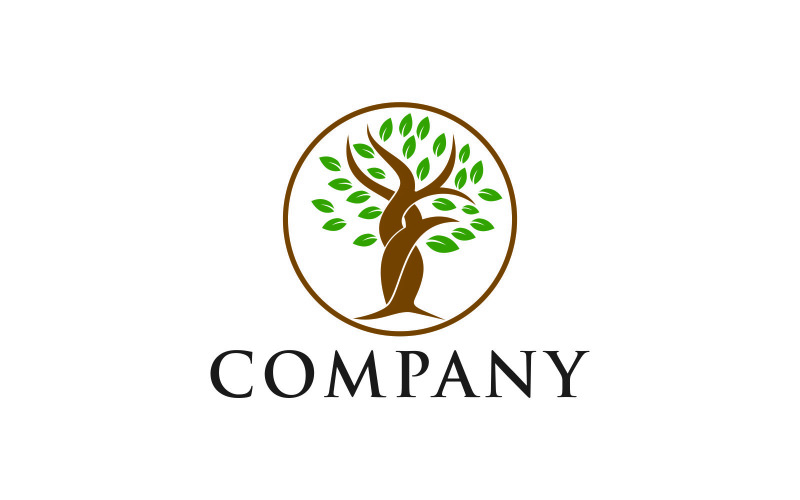 Tree abstrak Logo Template