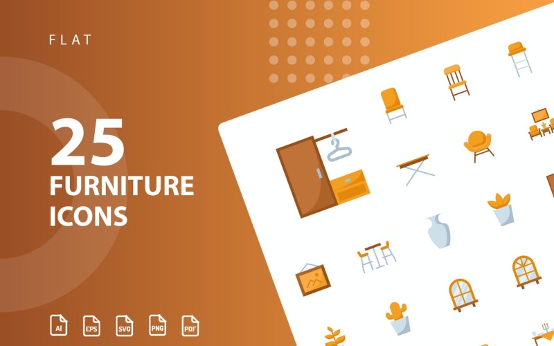 Download Набор иконок "Furniture Flat Part 3 Icon Set" / Furniture Flat Part 3 Icon Set - Набор иконок на тему city icon,icon set,design,vector,vector set