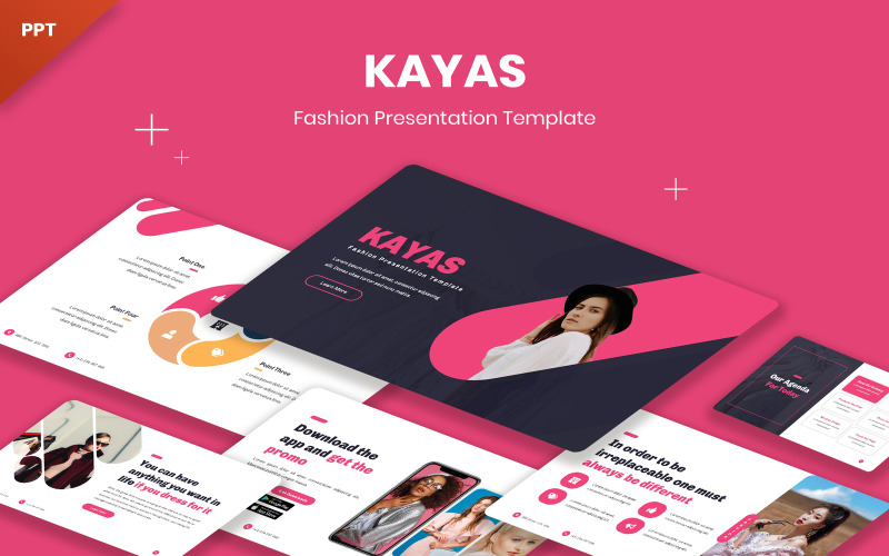 Kayas - Mode PowerPoint Vorlage