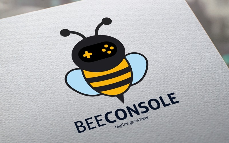 Download Шаблон логотипа "Bee Console Logo Template" / Bee Console Logo Template - Шаблон логотипа на тему графика abstract bee,bee games,bee logo,branding,console,entertainment,flash games,fun bee,game apps,game blog,game buzz,game development,game studio,game talk,honey bee,mobile games,modern,online ga