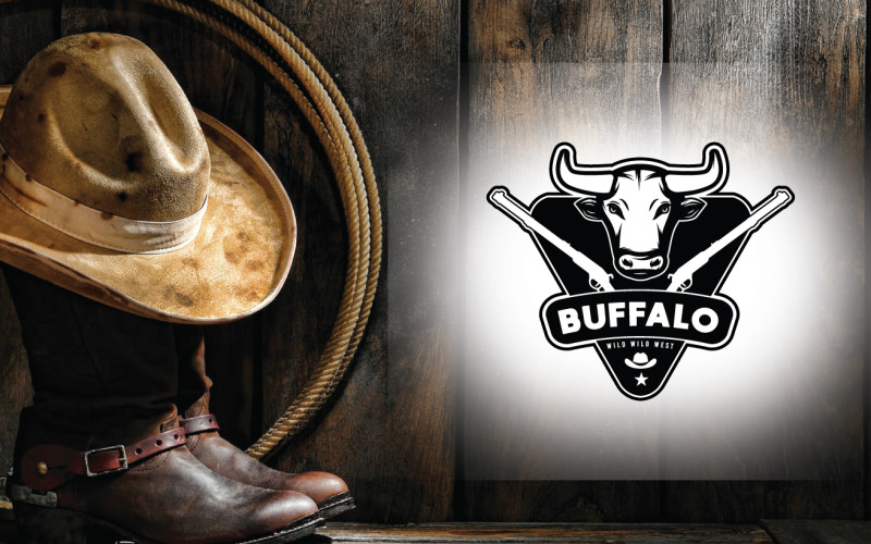 Buffalo Retro Logo Vorlage
