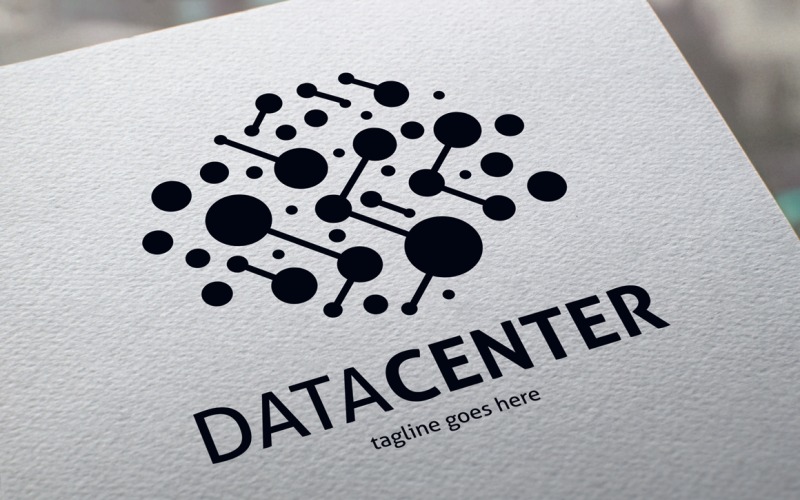 Mall för datacenterlogotyp