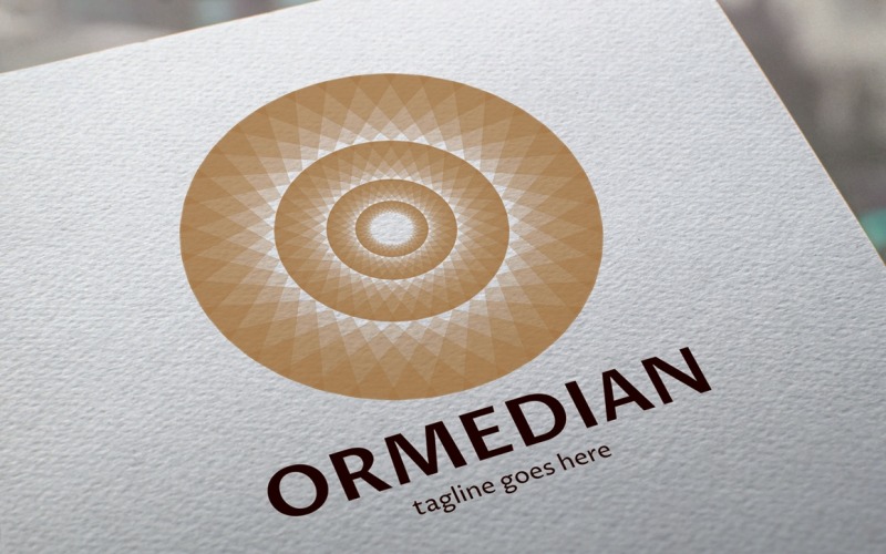 Шаблон логотипа Ormedian (буква O)