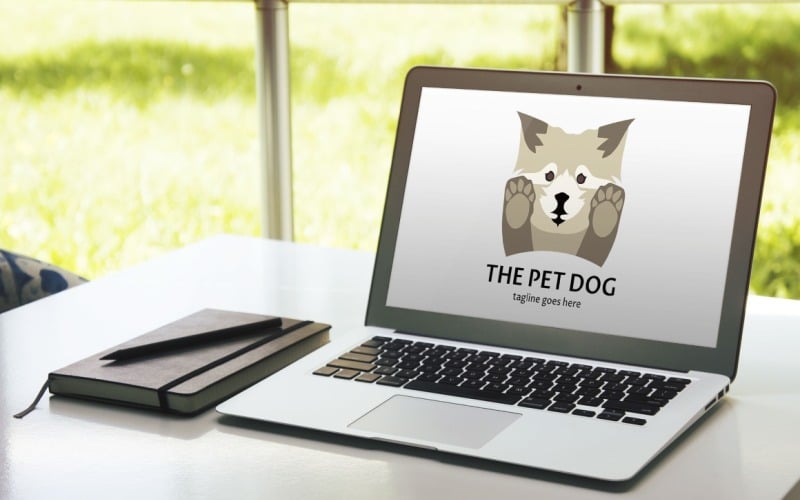 Download Шаблон логотипа "The Pet Dog Logo Template" / The Pet Dog Logo Template - Шаблон логотипа на тему графика animal,business,care,cartoon,charity,comic,crouch,cute,day care,dog,dog walking,education,friendly,fun,game,happy,healthy,iconic,illustration,kid