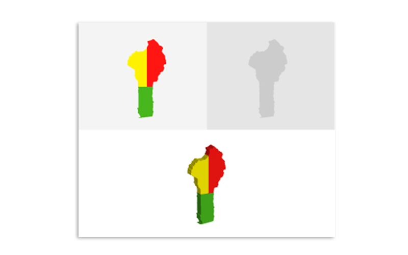 Download Vector "3D and Flat Benin Map - Vector Image" / 3D and Flat Benin Map - Vector Image - Vector на тему графика atlas,border,capitals,cartography,chart,company,countries,country,dotted map,education,geography,headquarters,infographic,infographic map,layered,map,ocean,pins,route,stripes