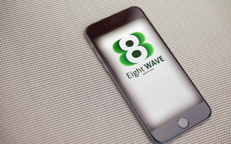 Download Шаблон логотипа "Eight Wave Logo Template" / Eight Wave Logo Template - Шаблон логотипа на тему графика abstract,corporate,eight,logo,number,pixel,portfolio,studio,vector