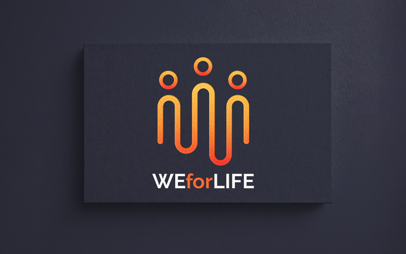Download Шаблон логотипа "We for Life Logo Template" / We for Life Logo Template - Шаблон логотипа на тему графика logo,logos,logo design,identity,branding,brand identity,brand design,branding design,business logo,modern logo,versatile logo,3d logo design,vintage logo design,minimalist logo design,flat mi