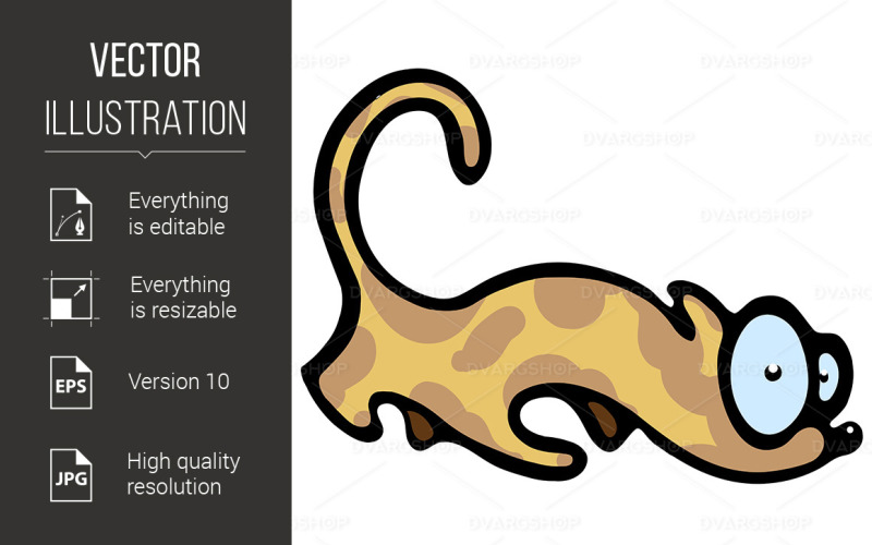 Abstracte Kat - Vector Afbeelding