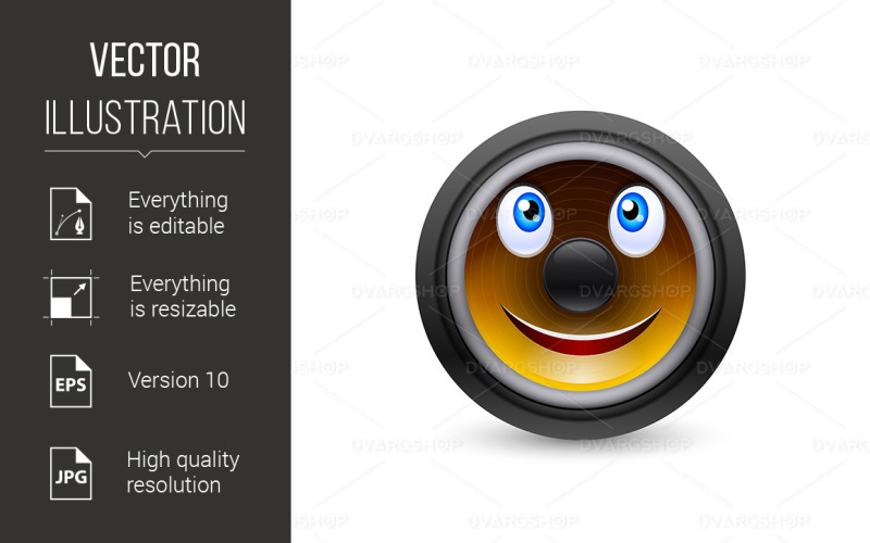 Download Vector "Musical Dynamics - Vector Image" / Musical Dynamics - Vector Image - Vector на тему графика musical,white,dynamics,isolated,face,success,power,object,children,material,element,energy,concept,mascot,technology,smile,funny,club,metal,round