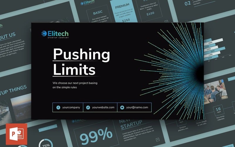 Modèle PowerPoint de présentation de démarrage technique